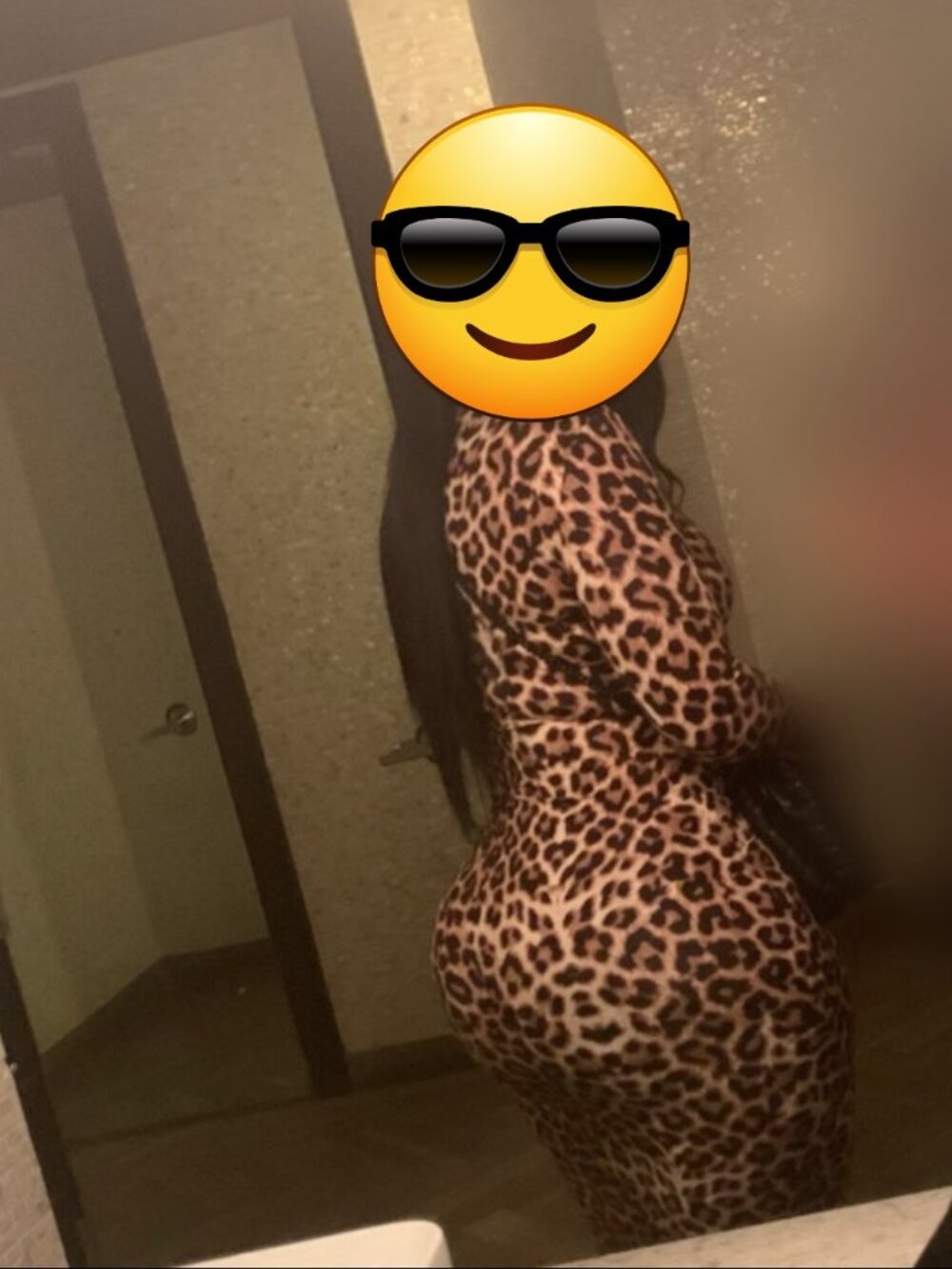Leopard print midi dress (Size M)